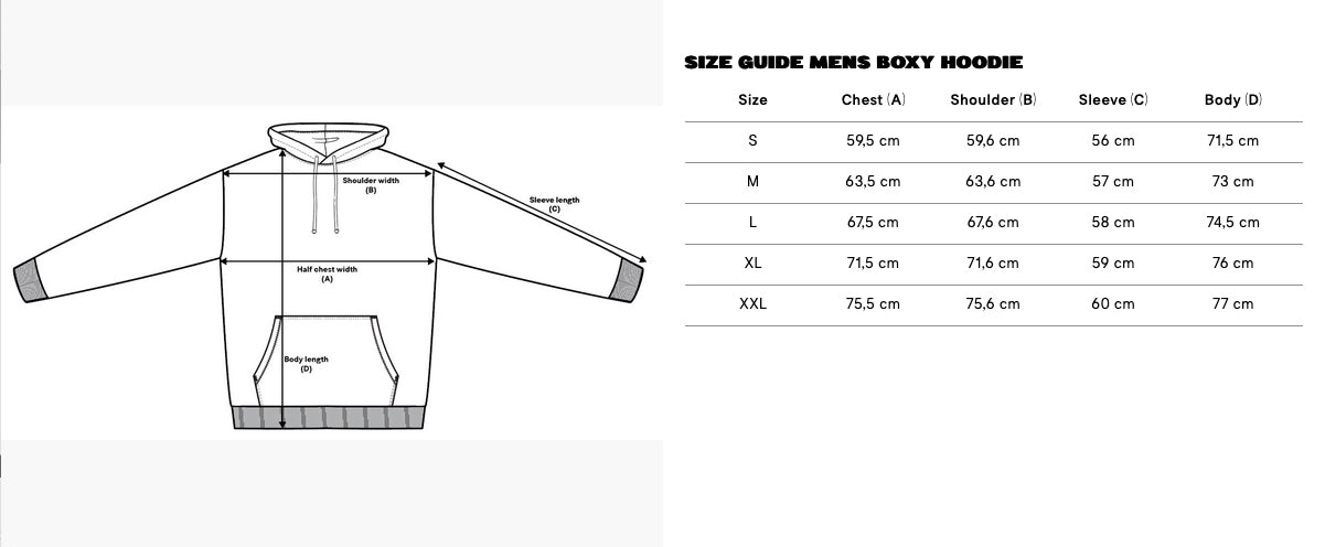Mens Boxy Hoodie
