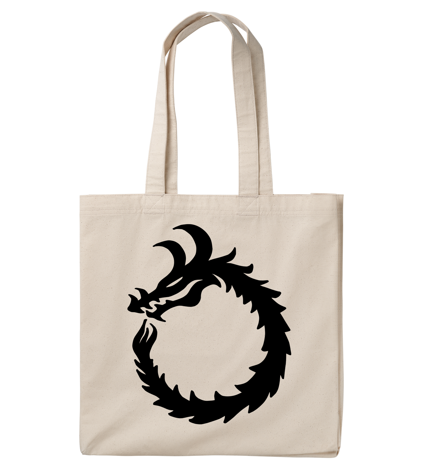 Large Canvas Tote Bag - Dragon